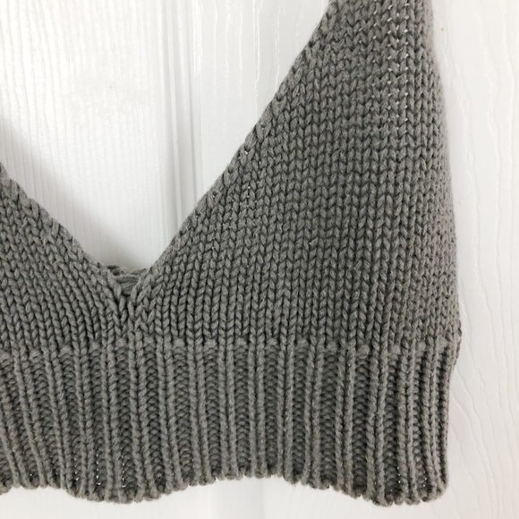Brandy Melville Chelsea Knit Cropped Bralette Tank - Picture 3 of 6